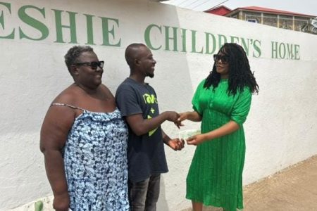 Teshie children home donation